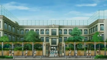 Front Of School In Anime