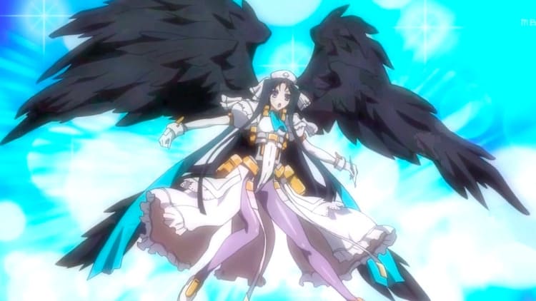 Malga Naruze - anime girl with black wings